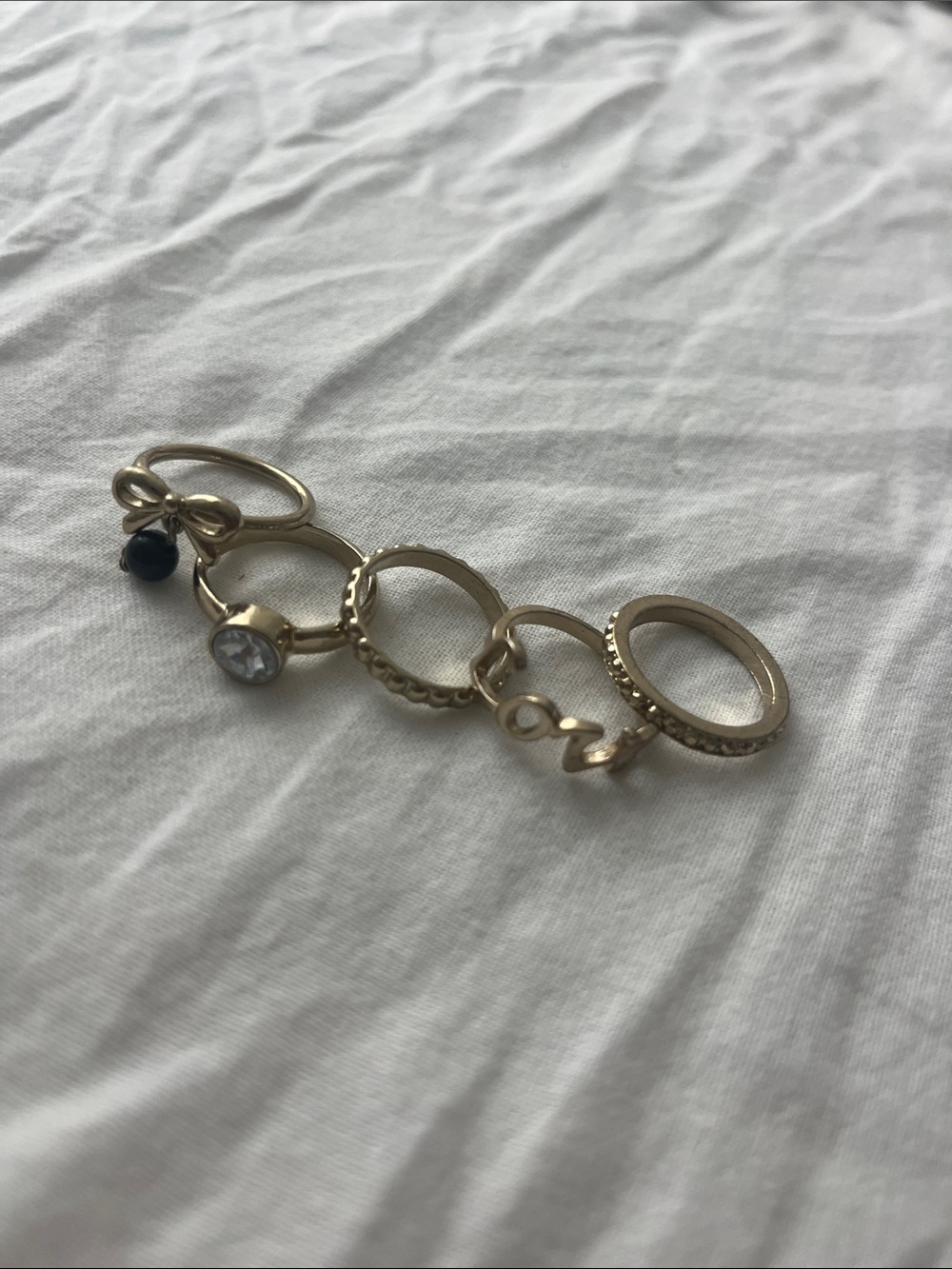 Stacking Rings Set of 5 - Picture 2 of 3